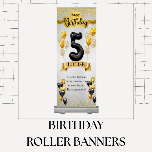Custom Printed Birthday Roller Banners