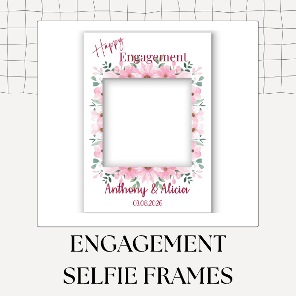 Engagement Selfie Photo Frames