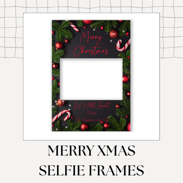 Merry Xmas Selfie Photo Frames