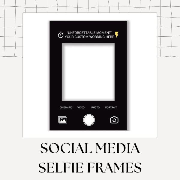 Social Media Selfie Photo Frames