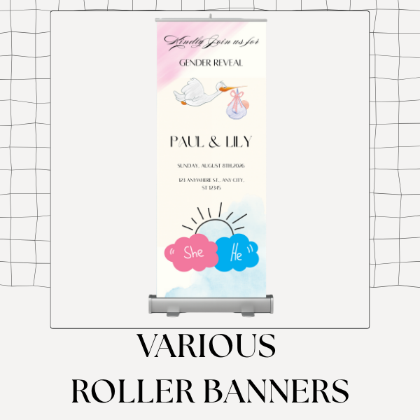 Custom Printed Various Roller Banners