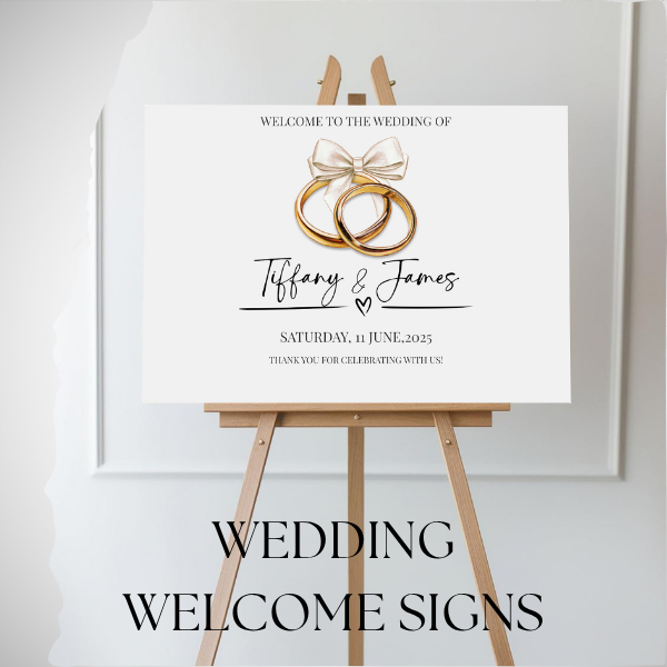 Custom Printed Wedding Welcome Signs